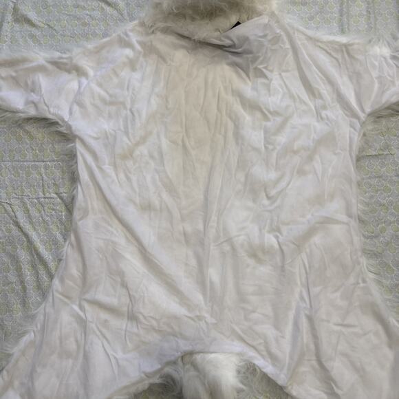 Werewolf Rug Light Up Eyes & Sound Decoration White Wolfman Halloween Decor 70” - Picture 7 of 11